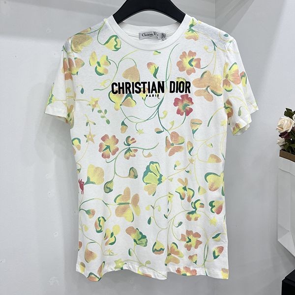 ギフトに最適♪ディオール コットン Tシャツ 偽物 半袖 deq35006